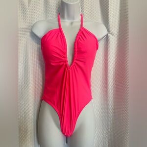 No Boundaries Pink One-piece Swimsuit Size Large NWT
